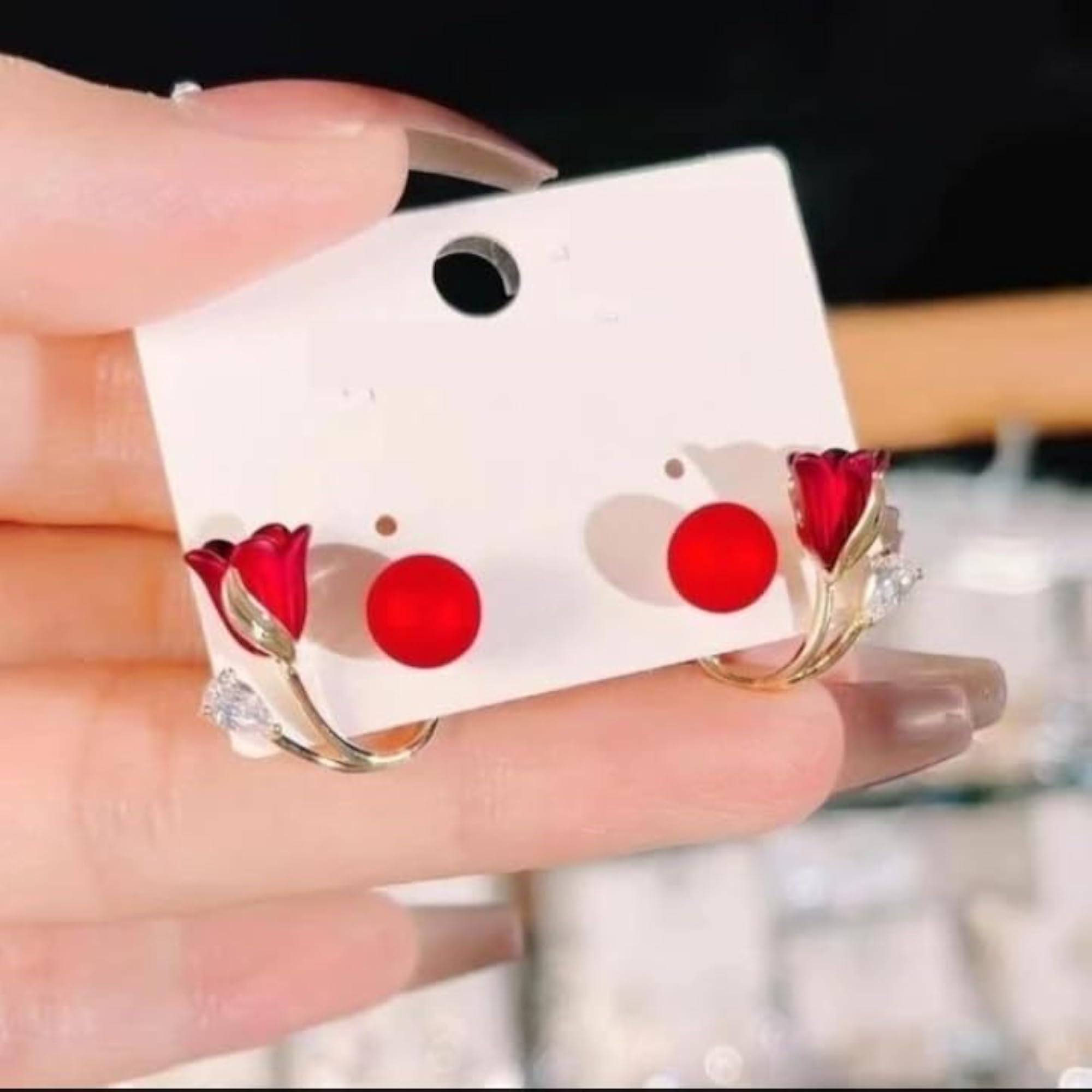 Korean Fashion Earrings for Women, Trendy Alloy Studs & Drops